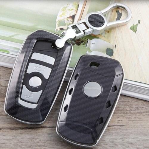 Carbon fiber Car Remote Key Case Cover For BMW 1 2 3 4 5 6 7 Series X1 X3 X4 X5 X6 F30 F34 F10 F07 F20 G30 F15 F16