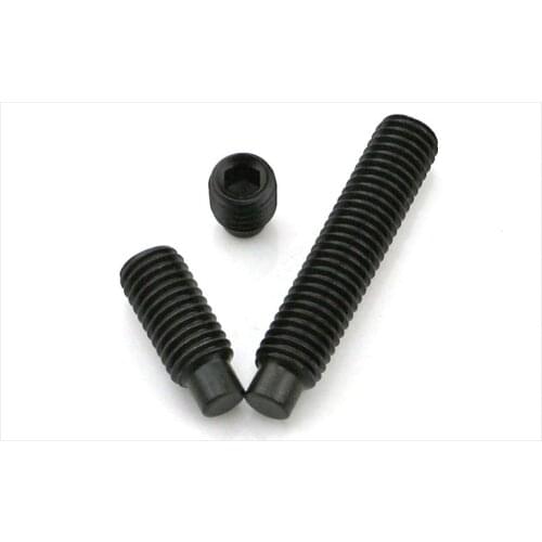 DIN 915 Grade 12.9 High Strength Hexagon Socket Head Set Screw Black Headless Machine Meter Screw M3-M12 5Pcs