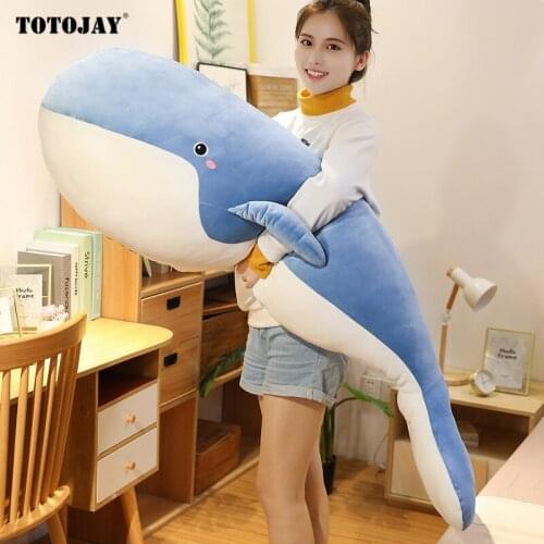 Hot Huggable Whale Plush Toys Popular Sleeping Pillow Travel Companion Toy Gift Shark Cute Stuffed Animal Fish for Children Kid