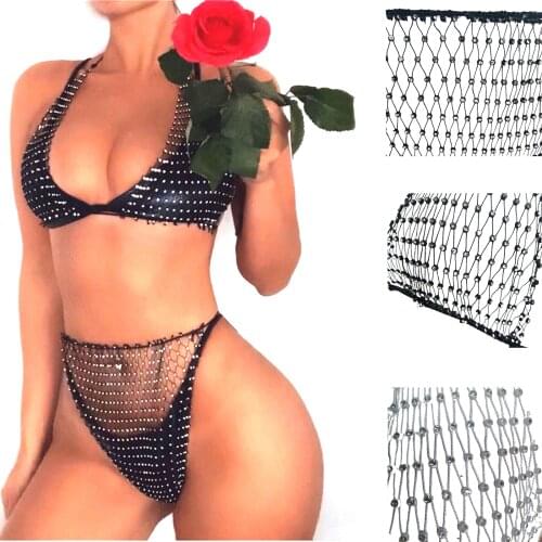 2021 New 2 Pieces Bikini Set, Female Sexy Lingerie Set Hollow Out Brassiere+ Bikini Panties for Women, White/Black