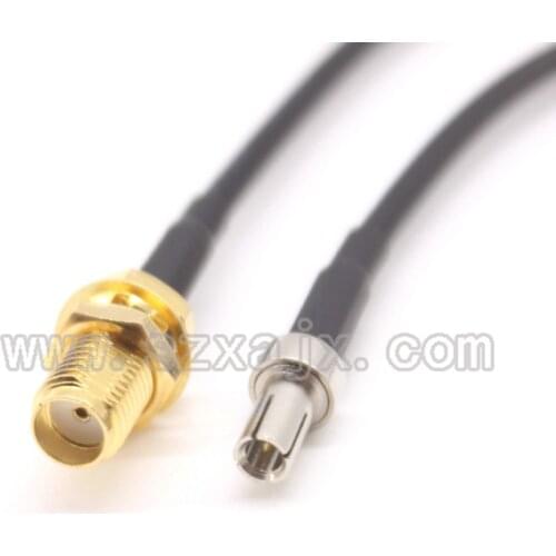100PCS JX connector RF Coaxial cable SMA female to TS9 male Straight type RG174 Pigtail Cable 15CM Free shipping