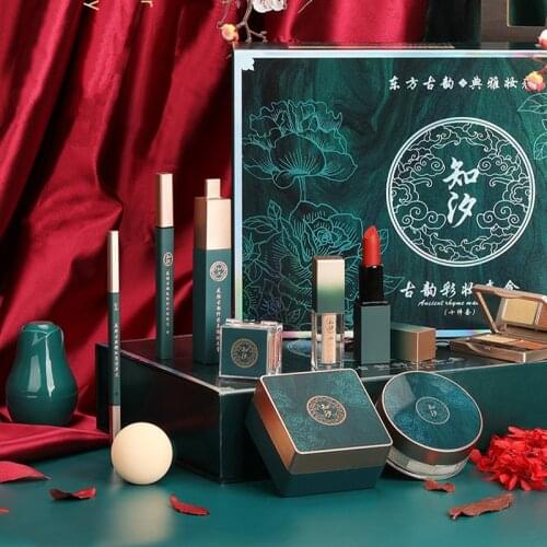 7/10PCS Lipstick Cosmetic Face Foundation Concealer Eyeliner Eyebrow Longlasting Mascara Eye Shadow Blush Beauty Makeup Set