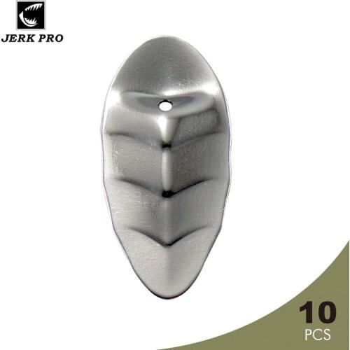 JERK PRO 10PCS Size 3 In-line Spinner Blades Nickel & Gold Plated Fishing Lures Accessories Angler’s Tackle Craft