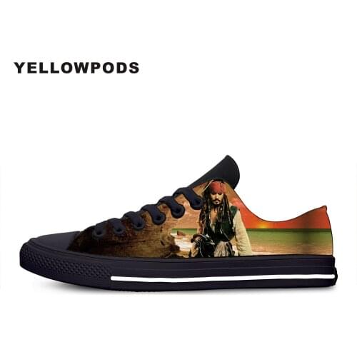 Mens Casual Shoes Fashion Hot Cool Vogue Handiness Fantasy Movie Pirates Of The Caribbean Customiz Print Picture Couples Shoes