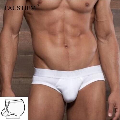 New Fashion Sling Support Mens Underwears Men Low-waist Solid Cotton Briefs Men U-convex Briefs Shorts Male Underwear panties