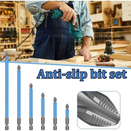 Screwdriver Anti Slip Cross Bit Waterproof Rust Proof Strong Magnetic Used With Electric Drills Woodworking Tools инструменты