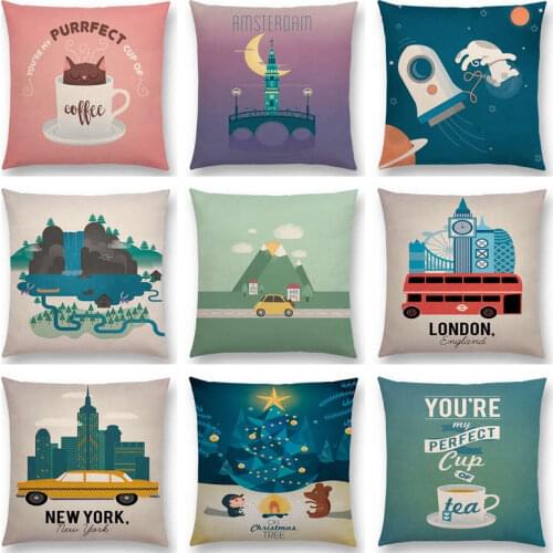 Seaside Bricks Windows Carpe Diem Love Deer Narwhal Zelda Hero Camera Coffee Beautiful Cushion Cover Pillow Case