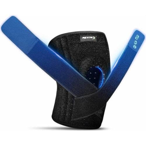 Professional Four Spring Support Knee Protector Bandage Pressurized Breathable Sports Fitness Kneepad with EVA Patella Pad