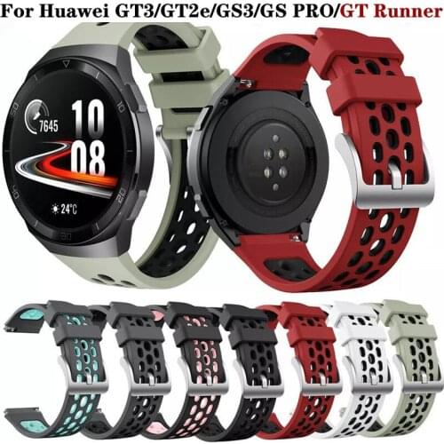 Top Quality Smartwatch Bracelet Band for Huawei Watch GT 2 GT2e Strap 22mm Silicone Watch For Amazfit Stratos 3 2 2S Wrist