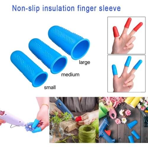 Silicone Fingers Cover Cap Fingertip Protector Anti-skid Heat Resistant For Kitchen Barbecue D1