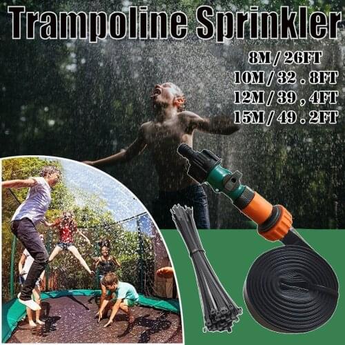 Trampoline Sprinkler Summer Water Sprinkler Outdoor Garden Water Games Toy Sprayer Backyard Water Park Accessories Fun For Kids