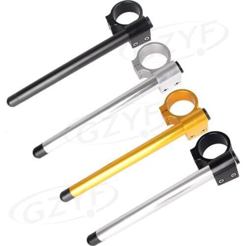 Universal 51mm CNC Motorcycle Riser Clip Ons Clip-on Handlebars 22MM 7/8" Grips Tube Handle Bars Fork Tube Aluminum Alloy
