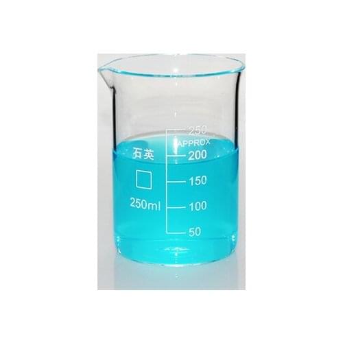 High purity quartz beaker/more high temperature resistant 10/25/50/100/150/250/500ml/invoicing