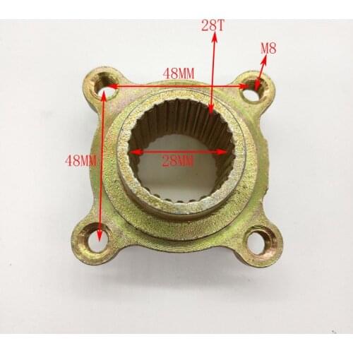 28Tooth 28T Rear sprocket 48mm 4 hole Fits 110cc 125cc 150cc 200cc Quad Dirt Bike ATV UTV