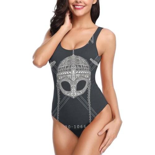 Women 2021 sexy Bikinis Viking Design Women Swimsuit One Piece womens top Rollo bathing suit SwimSuit For Women