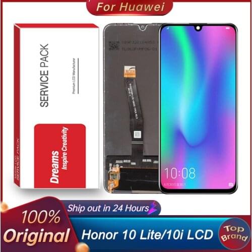 6.21"100% New For Huawei Honor 10 lite LCD Display with Touch Screen Digitizer Assembly With Frame For honor 10i HRY-LX1 LCD