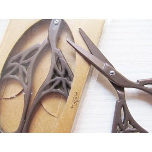 2016 Cross stitch Embroidery DMC threads 1PC ZAKKA Golden Vintage Style Antique Design Embroidery Sewing Scissors Manicure