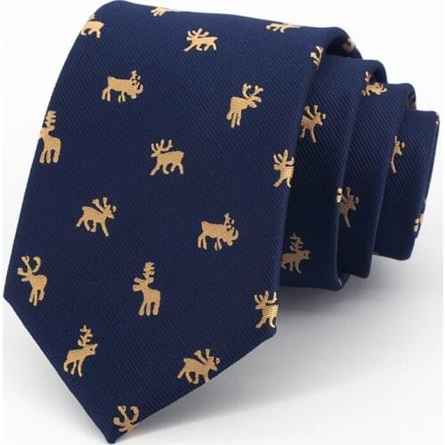 2021 Brand New High Quality 8CM Wide Business Tie For Men Navy Blue Fashion Formal Male Necktie Party Wedding Work Gift Box