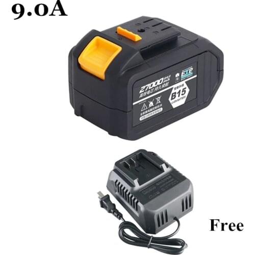 Rechargeable Lithium Battery Large Capacity 18650 Lithium Battery Pack 18V Electric Wrench angle Grinder Power Tool Accessories
