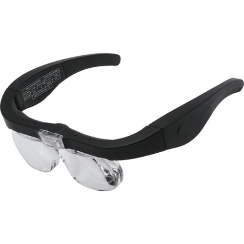 Diamond Painting Accessories,LED light work maintenance reading glasses 1.5x-5x head wearing magnifying glass (no battery) PC294