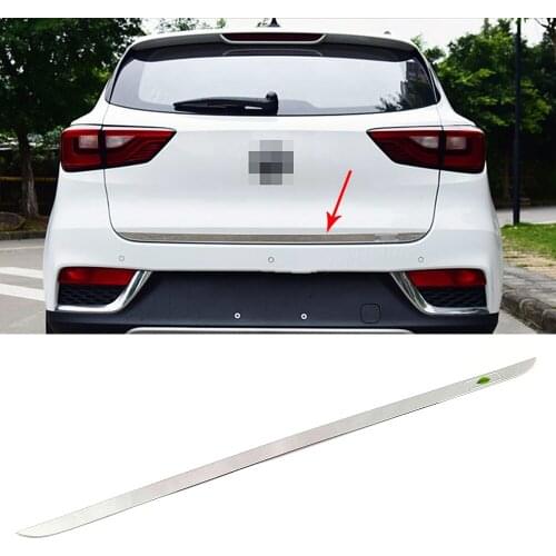 For MG ZS 2017-2019 Car Exterior Accessories Modify Refit Tailgate Rear Trunk Lid Cover Trim Stainless Steel Protection Sticker