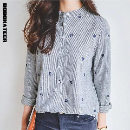 Женские рубашки с длинным рукавом BOBOKATEER China At AliExpress