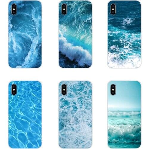 For Xiaomi Mi4 Mi5 Mi5S Mi6 Mi A1 A2 A3 5X 6X 8 CC 9 T Lite SE Pro Accessories Phone Cases Covers Blue sea