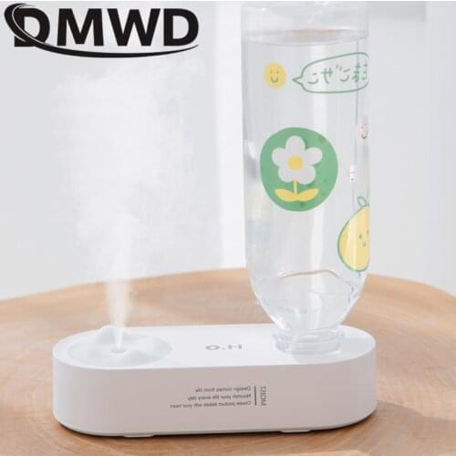 DMWD USB Water Bottle Ultrasonic Humidifier Diffuser Fogger Air Mini Electric Aromatherapy Mist Maker chargeable humidifiers