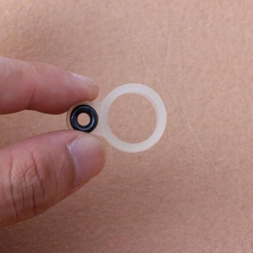 E9LE 14Pcs Fishing Rod Wire Ring Fishing Line Guide Ring Silicone Different Size 1-14