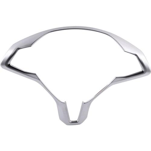 Chrome Car Inner Steering Wheel Frame Trim Steering Wheel Modified Decorative Accessories for Tesla Model S Model X 2016