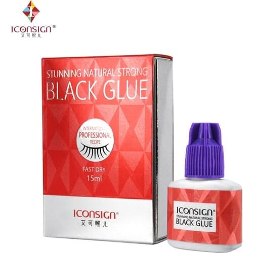 15ml New technology plant formula eyelash glue 3 seconds fast dry Low Stimulate Super stick keep 40 to 50 day glue for eyelash