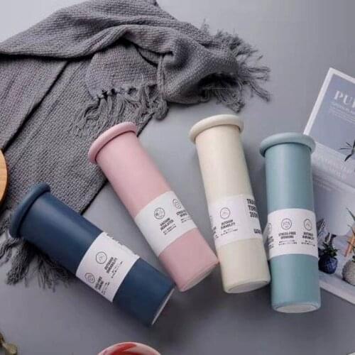 350ml Creative Mushroom Head Thermos Mug Portable Non-slip 304 Stainless Steel Coffee Mug Boy and Girl Couple Office Botella