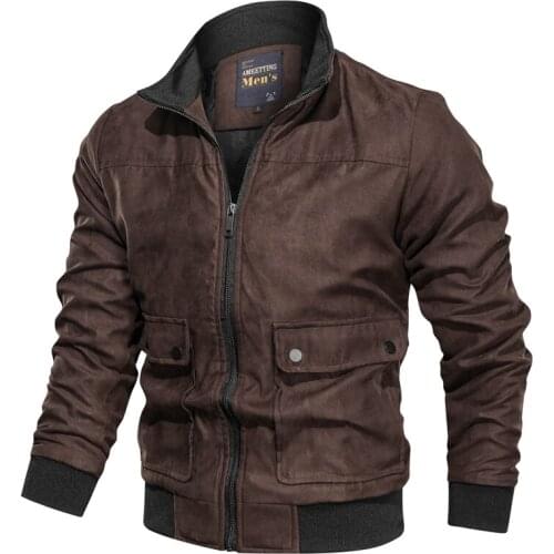 New jacket men 2019 Spring autumn fashion loose mens jacket sportswear outdoors bomber top coat mens jackets and coats Simple