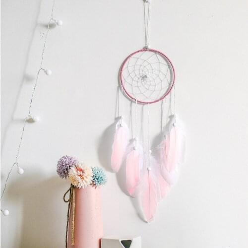 Dream catcher vintage home decoration retro Girls circular feathers wall hanging dreamcatchers decor for home