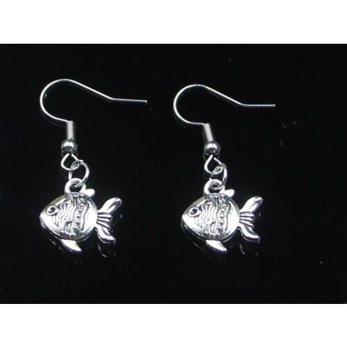 Fashion Handmade Simple Design 14*15mm Double Sided Fish Goldfish Drop Earrings For Women Gift Fashion Jewelry Cute Small Object