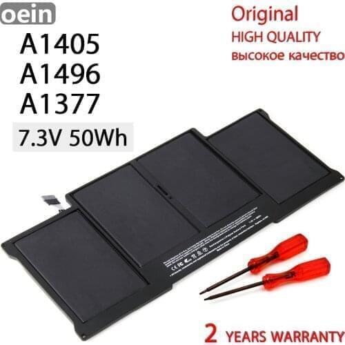 Oein Genuine A1377 New Laptop Battery for Apple MacBook Air 13" A1466 A1377 A1369 2010 2011 2012-2015 year A1405 A1496 BATTERIA