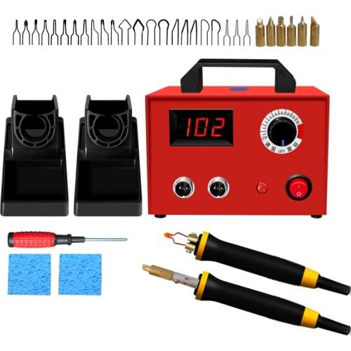 1000 Degree Adjustable Temperature Digital Display Pyrography Solder Burning Wood Drawing Weld Pen Welding Soldering Iron Kit