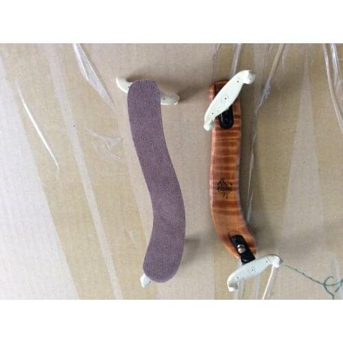 Flamed maple wood 4/4 size violin shoulder rest , violin fitting