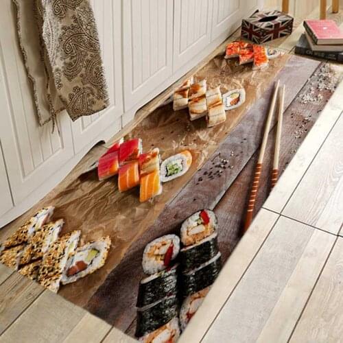 Delicious Sushi Corridor Carpet Kitchen Entrance Door Mat Non-Slip Floor Mat Bathroom Area Corridor Free Shipping