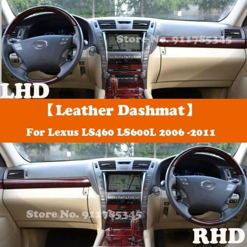 Suede Leather Dashmat Accessories Car-Styling Dashboard Covers Pad Sunshade For Lexus LS460 LS600L 2006 2007 2008 2009 2010 2011