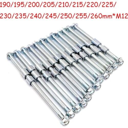 Motorcyle parts front rear wheel hub 12mm 190mm 200mm 225mm -260mm axle axle axis sleeve adjustment pit pro trail dirt bike quad