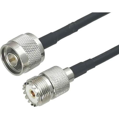 1Pcs RG58 UHF SO239 Female Jack to N Male Plug Connector RF Coaxial Jumper Pigtail Cable For Radio Antenna 6inch~40M