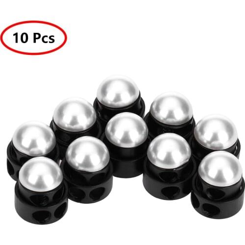 10Pc Cord Locks Toggle Spring Loaded Elastic Drawstring Rope Toggle Cord Lock Clip Ends Lanyard Stopper Sliding Fastener Buttons