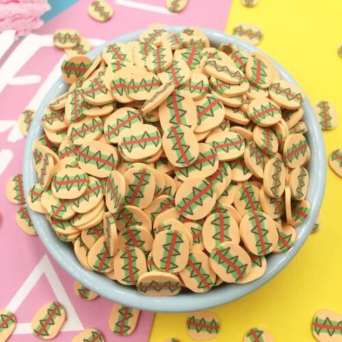 100g Polymer Hot Clay Sprinkles Simulation Fake Burger Slice for Crafts DIY Making Nail Arts Decoration Scrapbooking Phone Deco