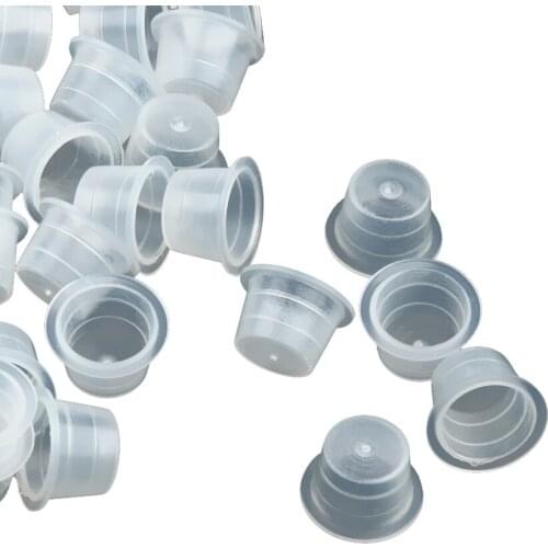 100Pcs Plastic Grommets Nipples Tattoo Machine Needles Supplies Transparent