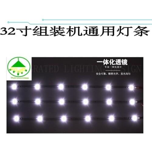 3pcs/Lot 100%new 32inch LCD TV backlight aluminum substrate universal 32inch SJ.DH.D3200601 2835CS M1.14.MD320036 6leds 610MM