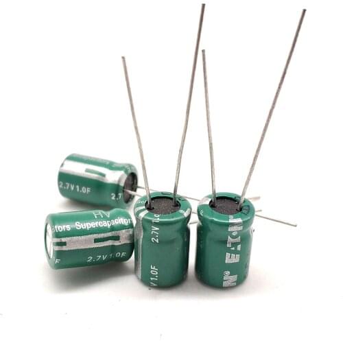 30pcs 2.7V1F energy storage capacitor 2.7V 1.0F high current power supply DRL series