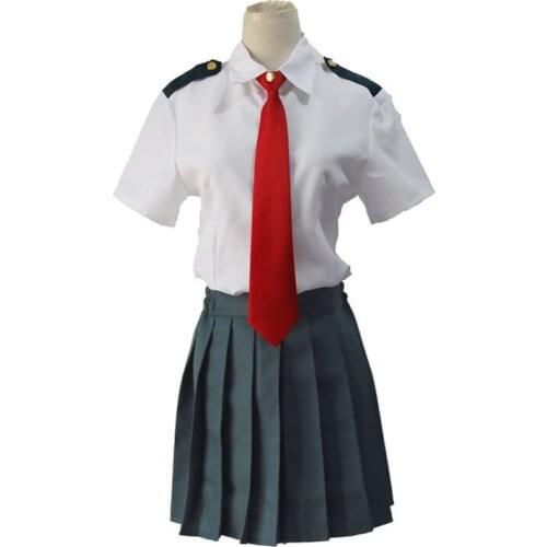 Anime My Hero Academia Cosplay Costumes OCHACO URARAKA Cosplay Costume School Uniform Halloween Party Boku no Hero Academia