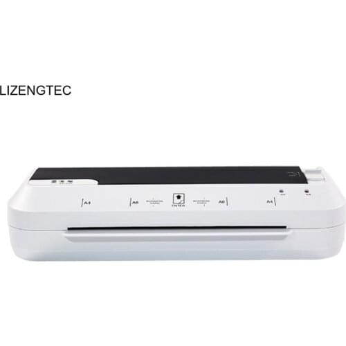 Free Shipping LIZENGTEC New Professional Office New Design Hot Fast Warm-Up Roll Laminator Machine for A4 Paper Document Photo