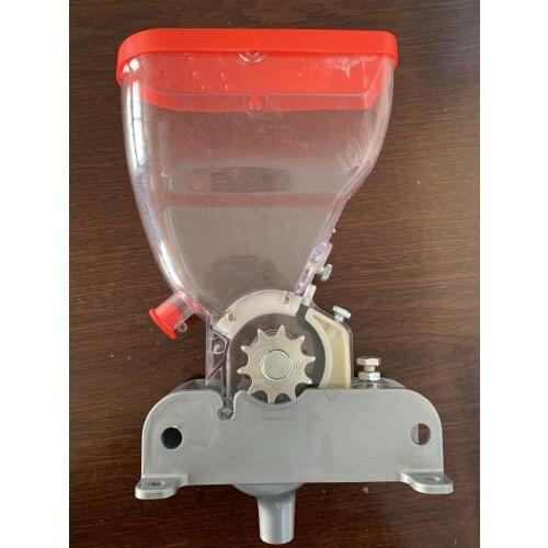 Handpush Wheel Line Whole Seeder Case Box Plastic Tank Container For Manual Hand Push Fertilizer Attachment